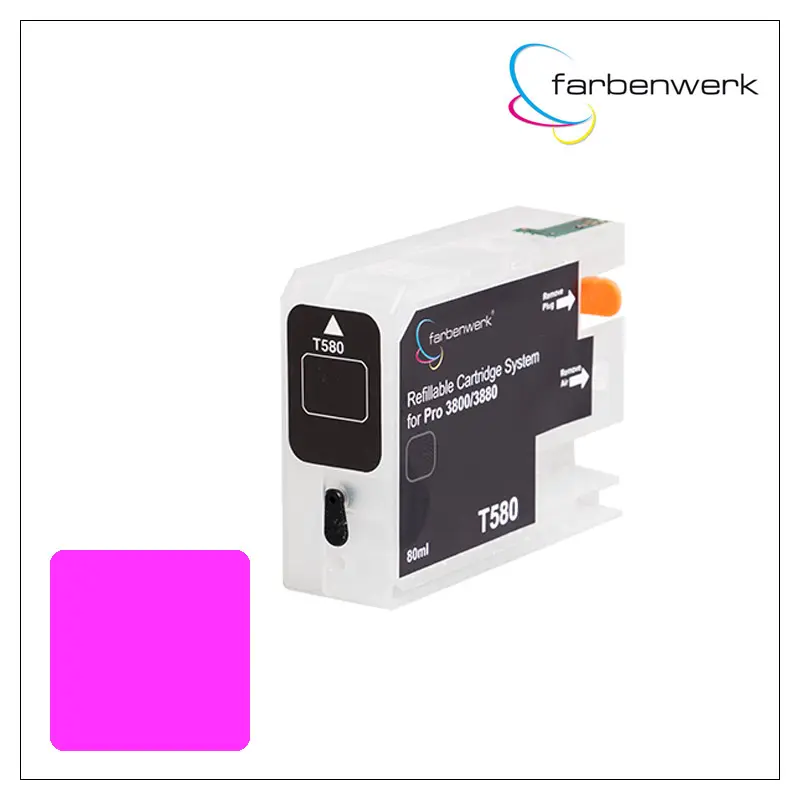Nachfüllpatrone mit Autoreset Chip Pro 3880 T580A Vivid Magenta