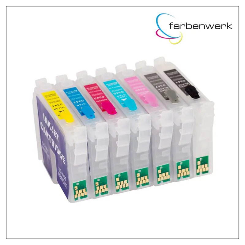 Nachfüllpatronen-Set mit Autoreset Chip T0342-T0348 MK (7)