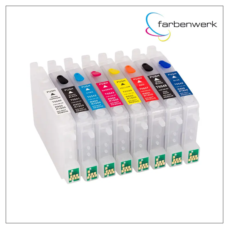 Nachfüllpatronen-Set mit Autoreset Chip T0540-T0549