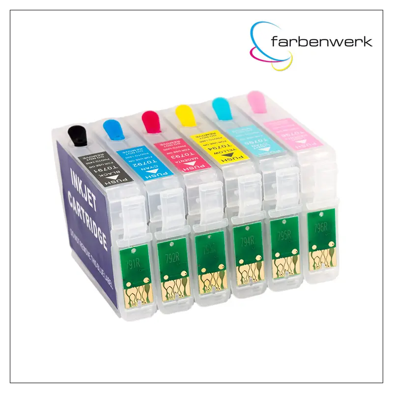 Nachfüllpatronen-Set mit Autoreset Chip T0791-T0796