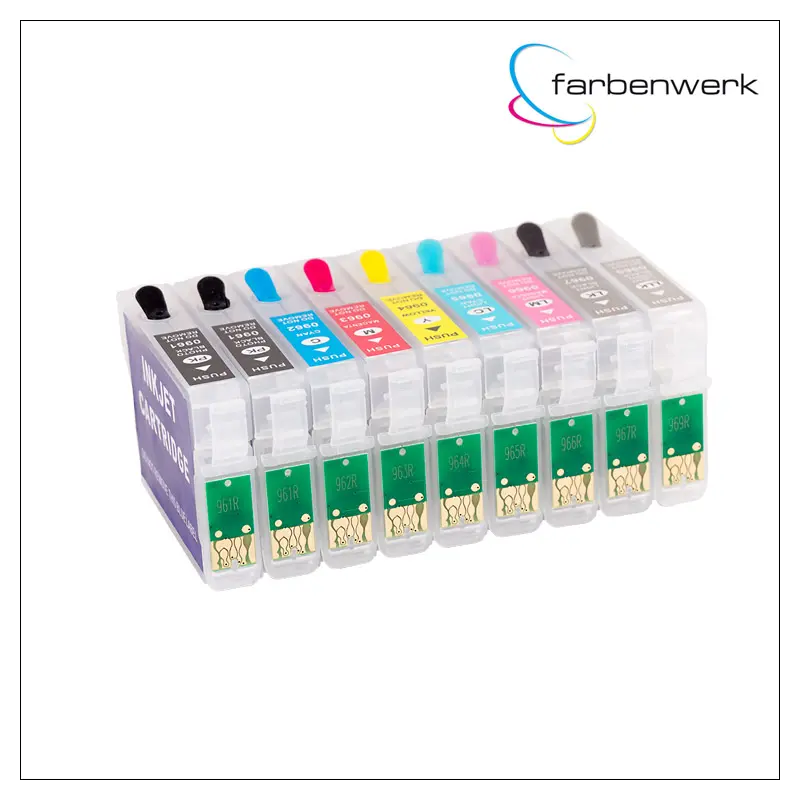 Nachfüllpatronen-Set mit Autoreset Chip T0961-T0969 (9)