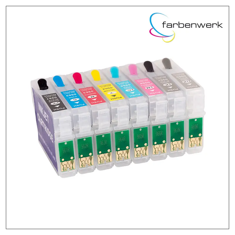 Nachfüllpatronen-Set mit Autoreset Chip T0962-T0969 MK (8)