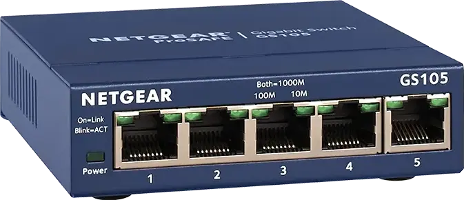 NETGEAR 5-Port Gigabit Desktop Switch Blau