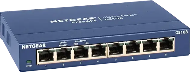 NETGEAR 8-Port Gigabit Desktop Switch Blau