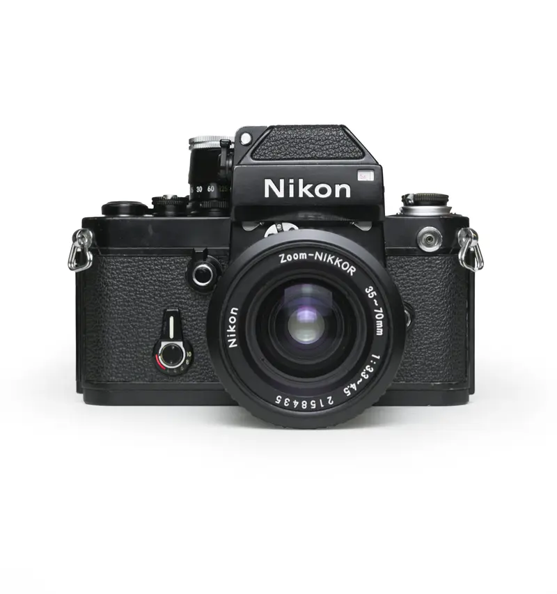 Nikon F2 35mm SLR Film Camera with Nikon Zoom-Nikkor 35-70mm F3.3-4.5 Lens