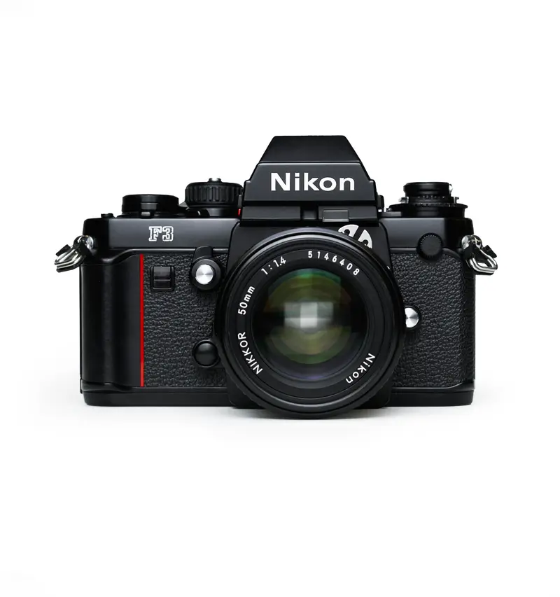 Nikon F3 35mm SLR Film Camera with Nikon Nikkor 50mm F1.4 Lens