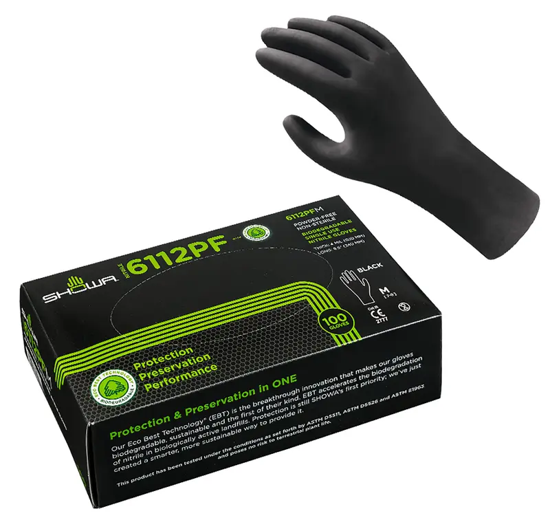 Nitril Chemie Schutzhandschuhe SHOWA 6112PF