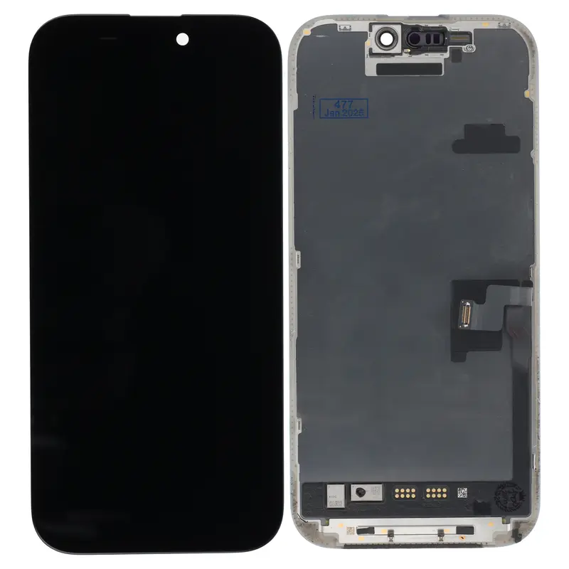 OLED pulled Displayeinheit kompatibel für iPhone 16 pro schwarz (programmierbar)
