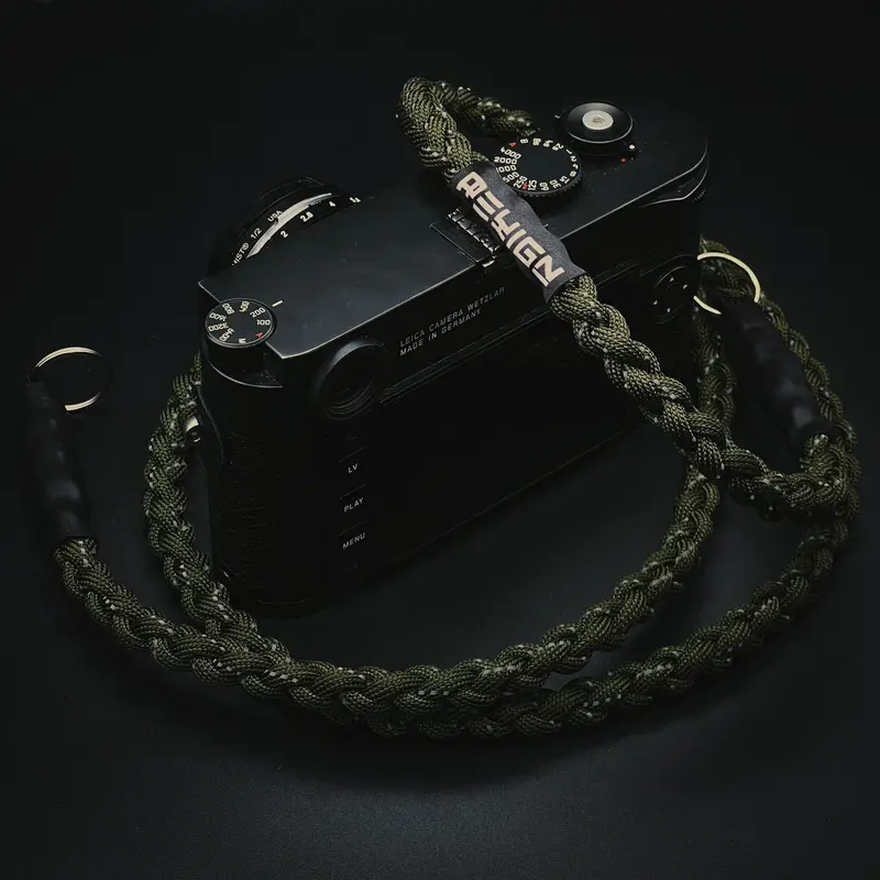 Olive Reflective Braided Rope-Strap