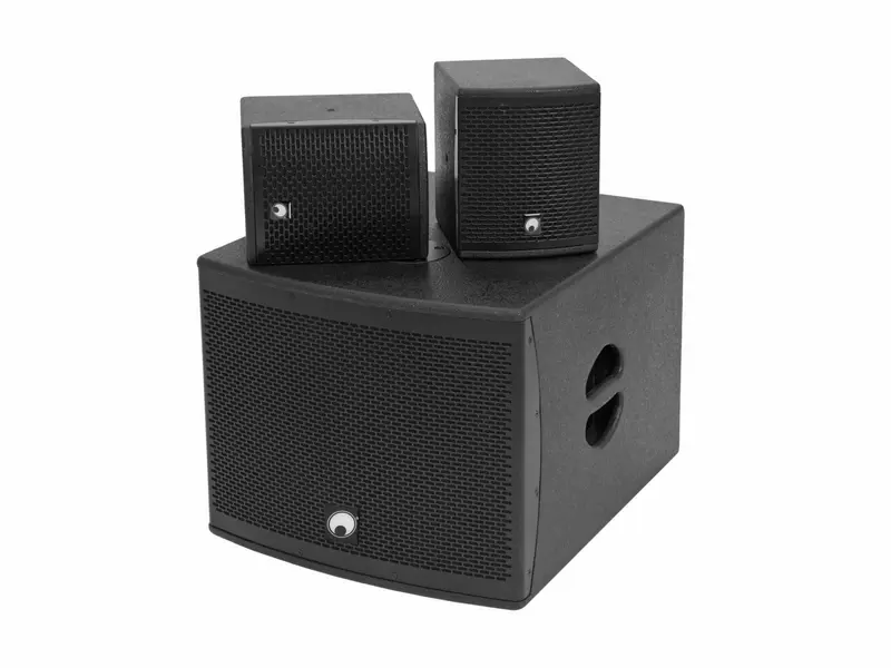 OMNITRONIC Set MOLLY 2.1 Aktivsystem Sub + 2x Top, schwarz