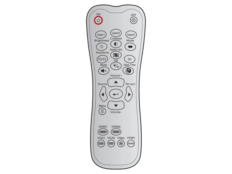 OPTOMA Fernbedienung 45.78V01G103, 45.78V01G102, 45.78V01G104