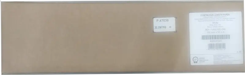 Original Brother BDL-7J000102-058 Einzeletikettenrolle 101,6mm x 32,2m Weiss