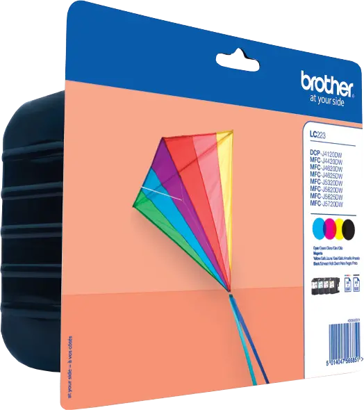 Original Brother LC-223 Multipack Schwarz / Cyan / Magenta / Gelb