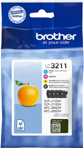 Original Brother LC-3211 Multipack Schwarz / Cyan / Magenta / Gelb