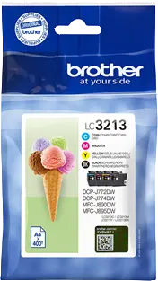 Original Brother LC-3213 Multipack Schwarz / Cyan / Magenta / Gelb