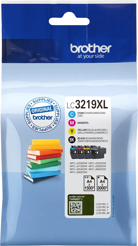 Original Brother LC-3219XL Multipack Schwarz / Cyan / Magenta / Gelb