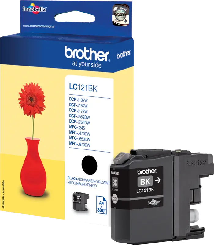 Original Brother LC121BK Schwarz Druckerpatrone