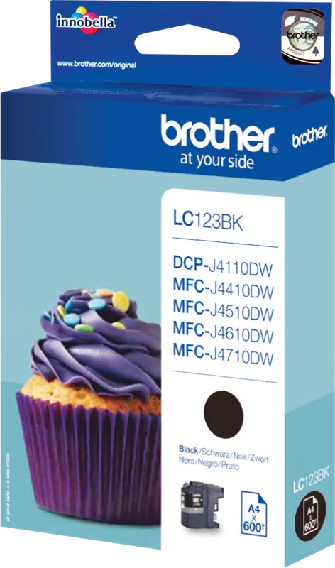 Original Brother LC123BK Schwarz Druckerpatrone