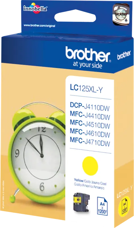 Original Brother LC125XLY Gelb Druckerpatrone