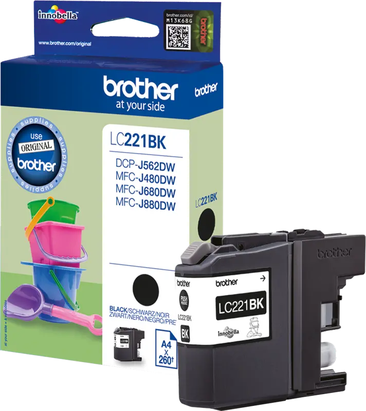 Original Brother LC221BK Schwarz Druckerpatrone