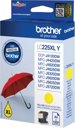 Original Brother LC225XLY Gelb Druckerpatrone