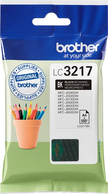 Original Brother LC3217BK Schwarz Druckerpatrone