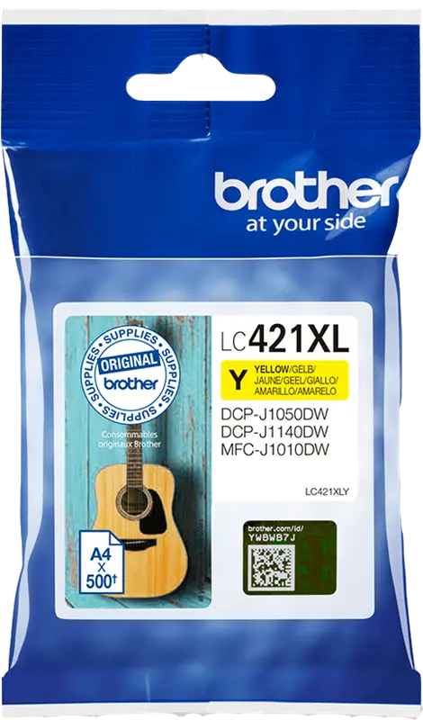 Original Brother LC421XLY Gelb Druckerpatrone