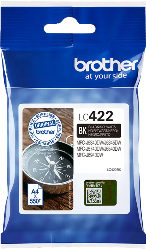 Original Brother LC422BK Schwarz Druckerpatrone