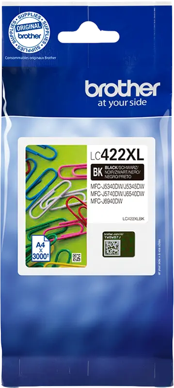 Original Brother LC422XLBK Schwarz Druckerpatrone