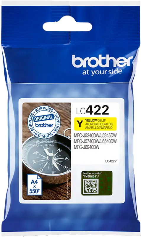 Original Brother LC422Y Gelb Druckerpatrone