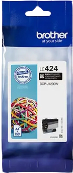Original Brother LC424BK Schwarz Druckerpatrone