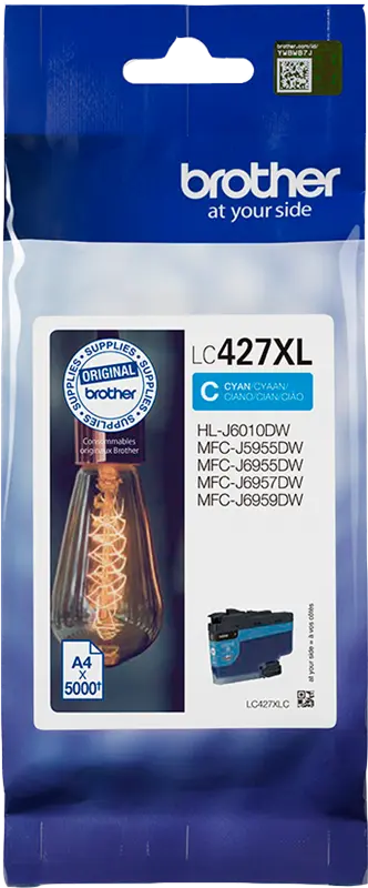 Original Brother LC427XLC Cyan Druckerpatrone