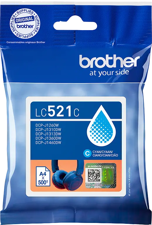 Original Brother LC521C Cyan Druckerpatrone