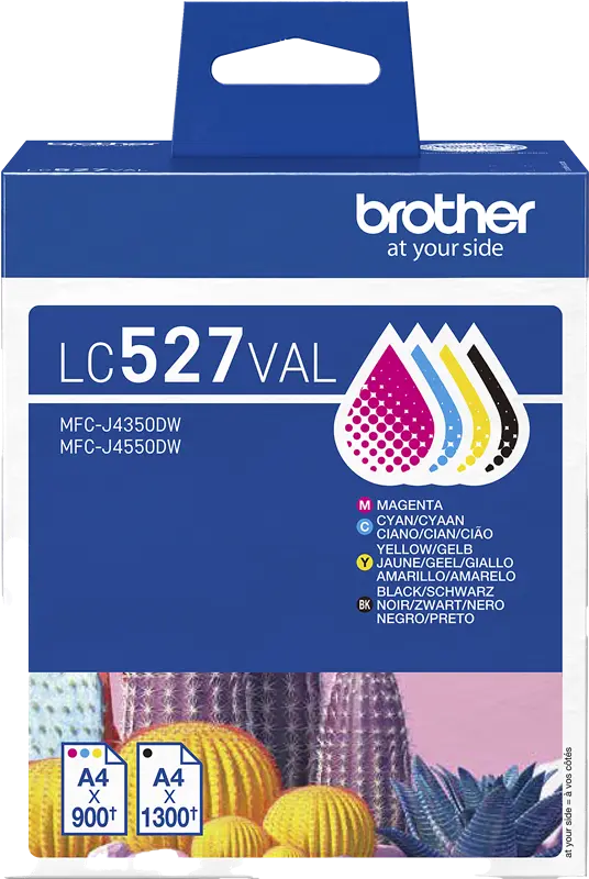 Original Brother LC527VAL Multipack Schwarz / Cyan / Magenta / Gelb