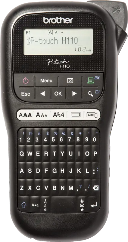 Original Brother P-touch H110 Beschriftungsgerät Schwarz
