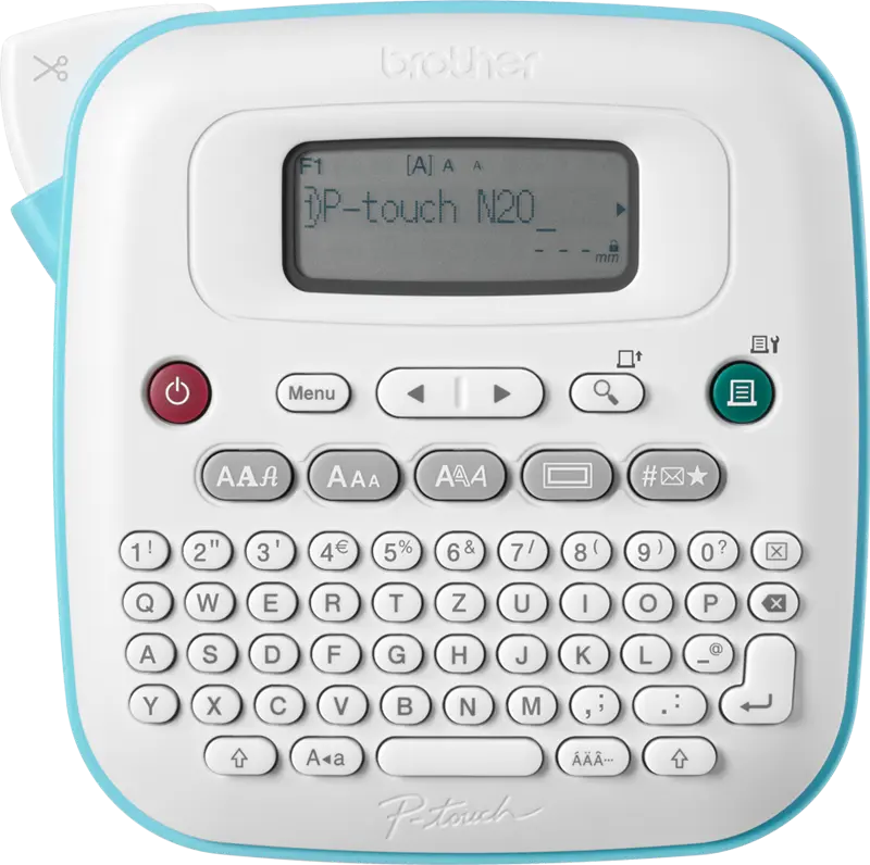 Original Brother P-touch N20 Beschriftungsgeräte Blau / Weiss