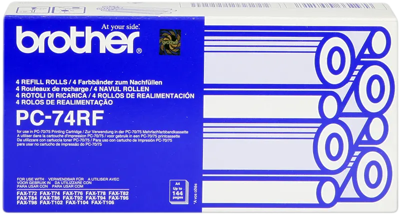 Original Brother PC-74RF Thermotransferrolle Schwarz