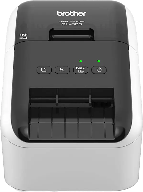 Original Brother QL-800 Etikettendrucker Schwarz / Grau