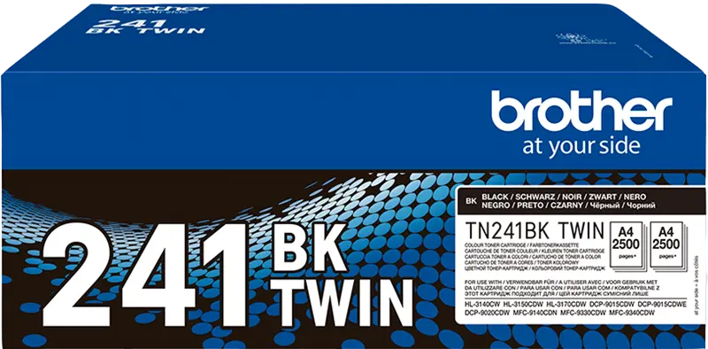 Original Brother TN-241BK TWIN Multipack Schwarz