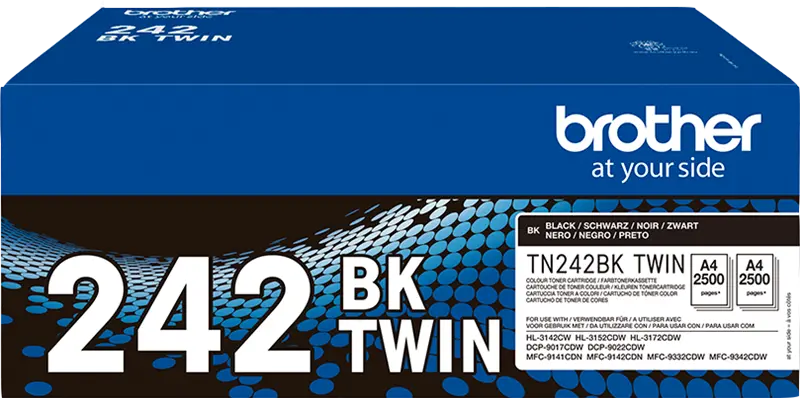 Original Brother TN-242BK TWIN Multipack Schwarz