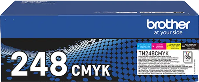 Original Brother TN-248CMYK Multipack Schwarz / Cyan / Magenta / Gelb