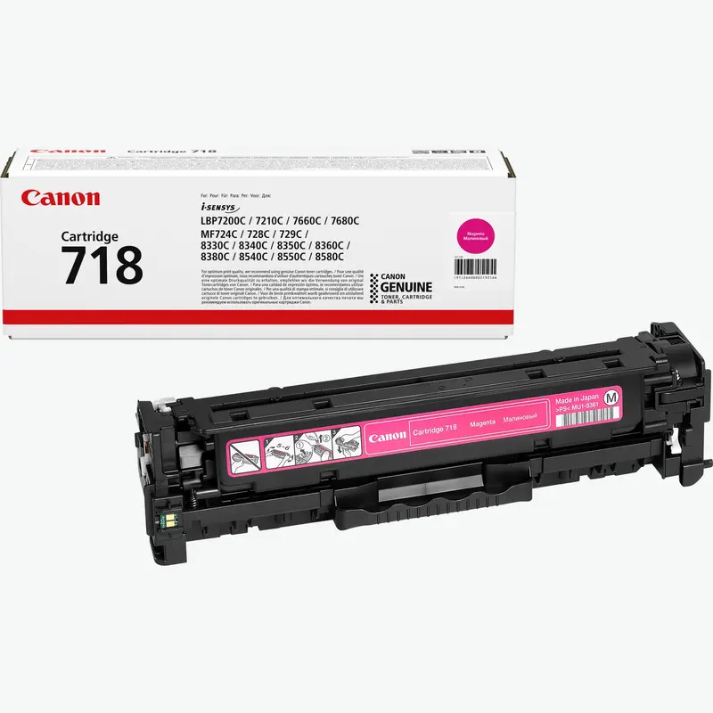 Original Canon 718M 2660B002 Toner Magenta i-SENSYS LBP7200Cdn MF8330Cdn