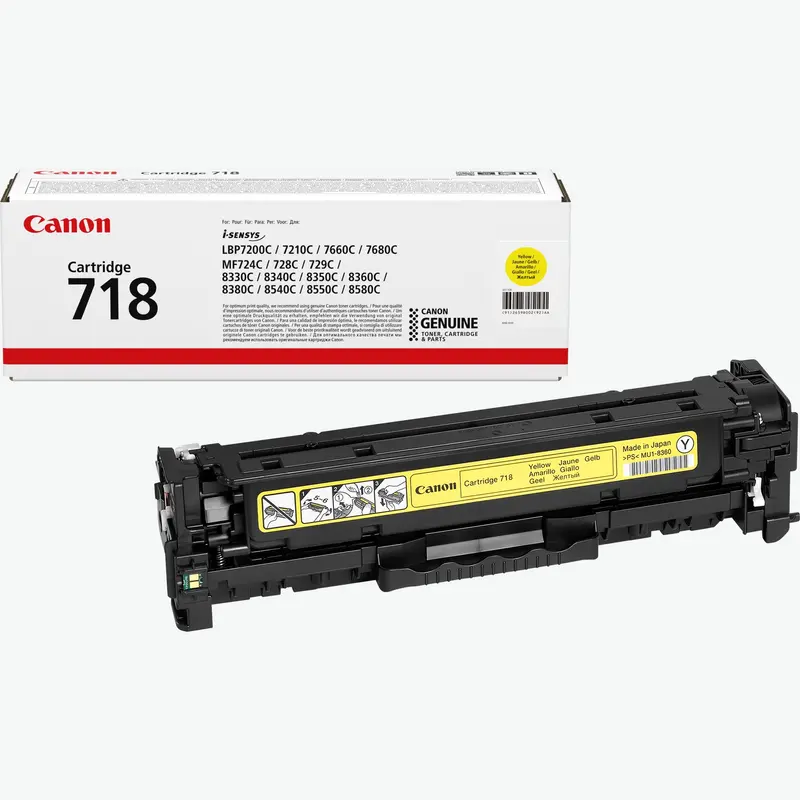 Original Canon 718Y 2659B002 Toner Gelb i-SENSYS LBP7200Cdn MF8330Cdn