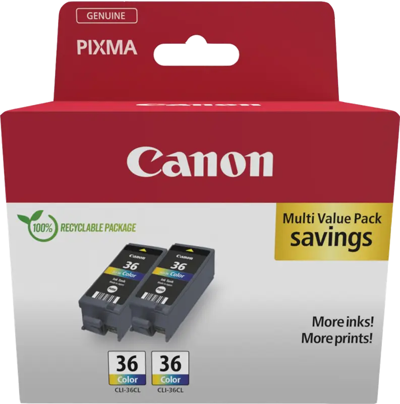Original Canon CLI-36 Multipack mehrere Farben