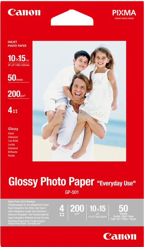 Original Canon Glossy Photo Papier "Everyday Use" 10x15cm Weiss