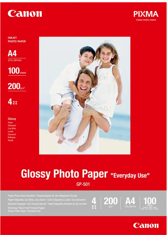 Original Canon Glossy Photo Papier "Everyday Use" A4 Weiss