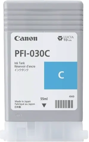 Original Canon PFI-030C Cyan Druckerpatrone 3490C001