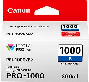 Original Canon PFI-1000b Blau Druckerpatrone 0555C001