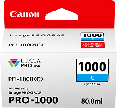 Original Canon PFI-1000c Cyan Druckerpatrone 0547C001