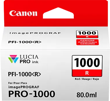 Original Canon PFI-1000r Rot Druckerpatrone 0554C001